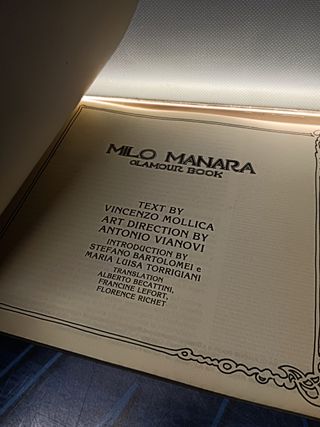Cómic, ilustraciones, MILO MANARA - GLAMOUR BOOK , texto en italiano, 1984