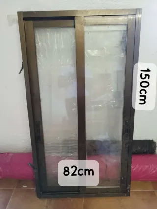 Ventana corredera aluminio 150x82cm
