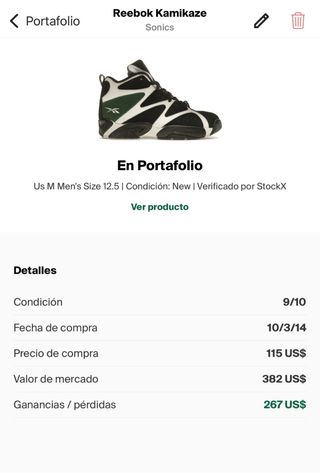 Reebok Kamikaze 1 Talla 46