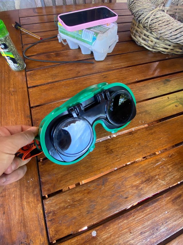 Gafas de soplete verdes