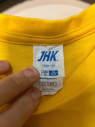 T-shirt bambino JHK gialla 9/11 anni