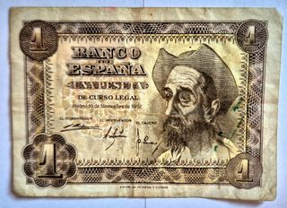 Lotto monete e banconote spagnole 1937-1965.