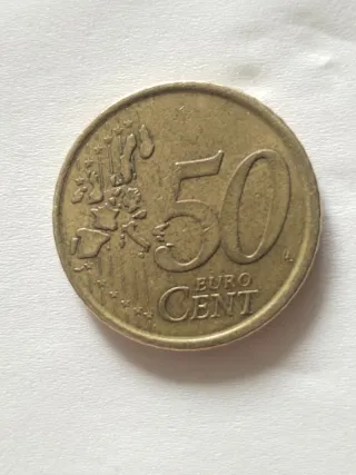 Moneda 50 céntimos de euro España Cervantes 2000