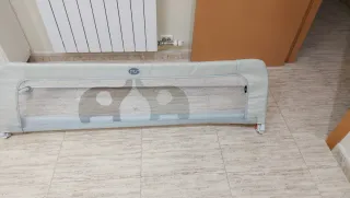 Barrera de Cama 150 cm Gris Elefantes