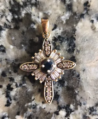 Colgante Cruz con Piedras