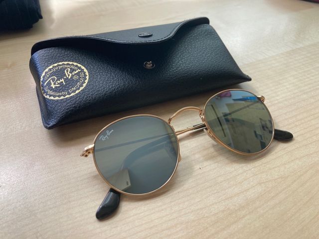 Gafas de Sol Ray-Ban Doradas y Grises