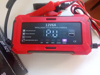 Cargador Batería Coche Moto Inteligente 12V 6A