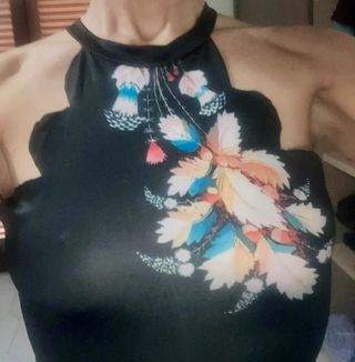 Vestitino estivo floreale senza maniche