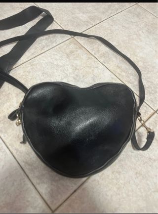 Borsa tracolla vera pelle nera