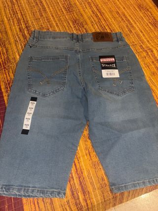 Pantalón corto vaquero azul