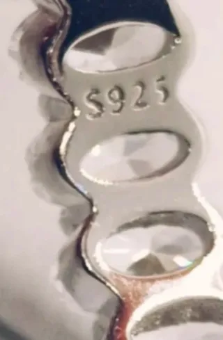 Anillo Plata Moissanita Ovalada