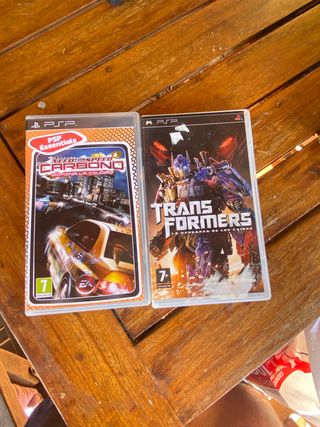 Pacchetto di 2 giochi per PSP: Need for Speed e Transformers