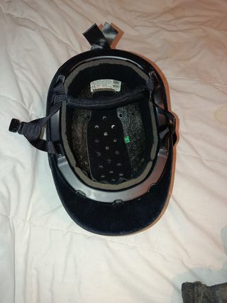 Casco de equitación negro para montar caballo