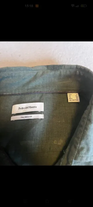 Camisa Pedro del Hierro verde hombre