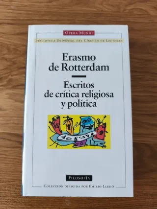 Erasmo: Crítica religiosa... Círculo de Lectores 