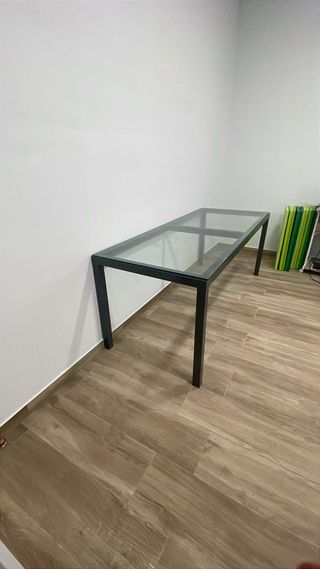 2 Mesas de oficina cristal