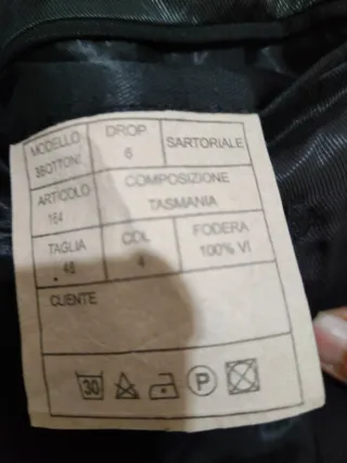 Completo Uomo nero Antonio Basile