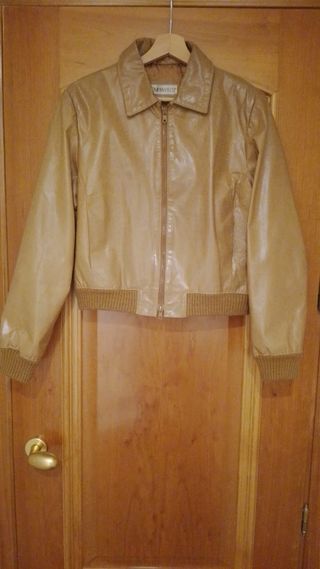 Cazadora Cuero Camel Corta | Cazadora Company&Co