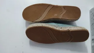 Alpargatas Teal Bordado silbón, talla 32