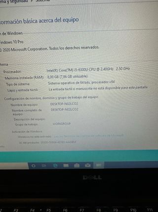 Portátil Dell i5 Negro