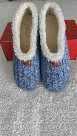 Zapatillas de casa Norteñas azules