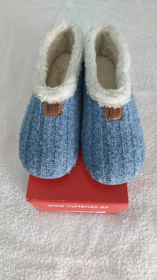Zapatillas de casa Norteñas azules