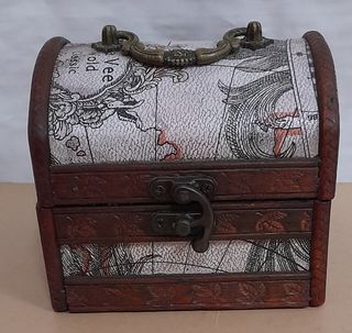 Cajita joyero estilo cofre antiguo