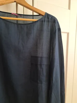 Camisa azul mujer