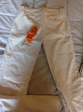 Pantalón Zara Talla 34 Beige
