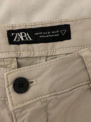Pantalón chino Zara beige