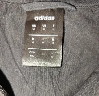 Chaqueta Adidas Negra y Blanca