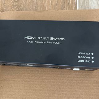 Conmutador KVM 2Monitores 2PCs HDMI Switcher 8K 60
