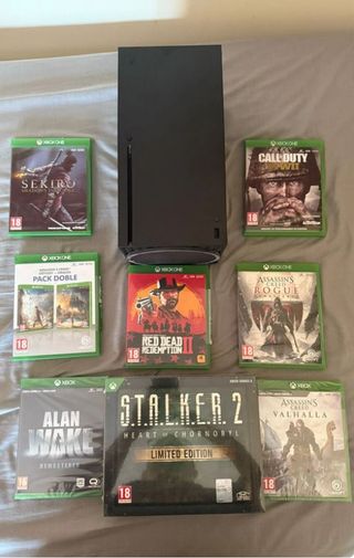 Pack Xbox series X( Caja original, cables, mando) 