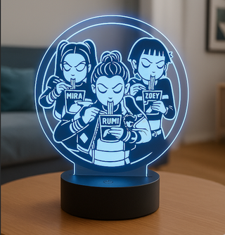 Huntrix LED KPop Demon Hunters decoracion regalo