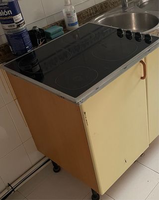 Campana extractora y placa vitrocerámica