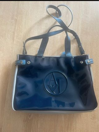 Bolso Armani Jeans Azul Charol