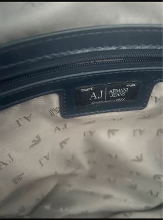 Bolso Armani Jeans Azul Charol