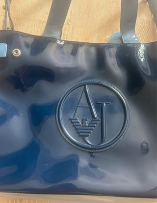 Bolso Armani Jeans Azul Charol