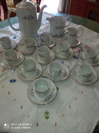 Juego de café Bavarian Porcelana Fina