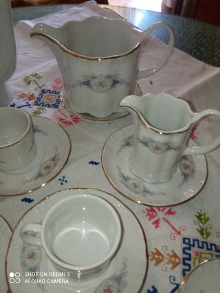 Juego de café Bavarian Porcelana Fina