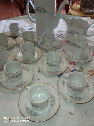 Juego de café Bavarian Porcelana Fina
