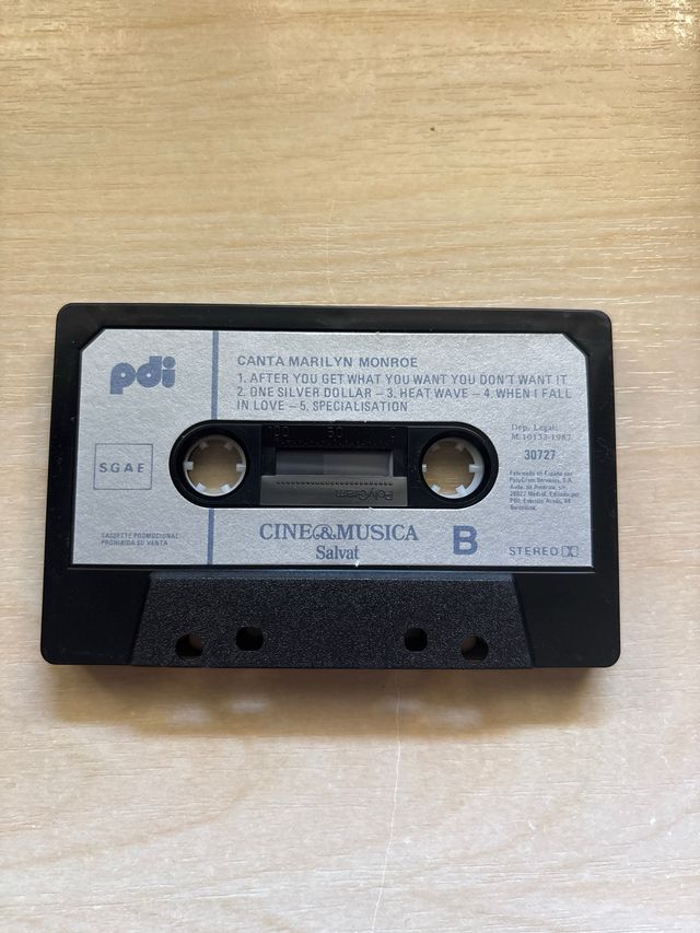 Cassetta Marilyn Monroe canta