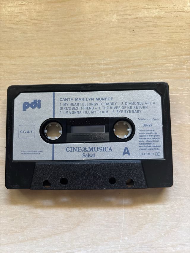Cassetta Marilyn Monroe canta