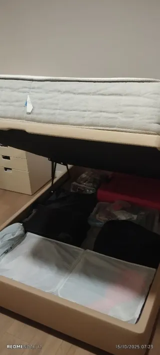 Cama 135x180 Canapé+Colchón+Cabecera