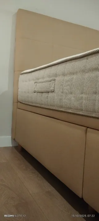 Cama 135x180 Canapé+Colchón+Cabecera