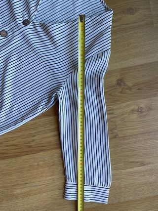 Camisa de rayas marinera cuello pico T.34