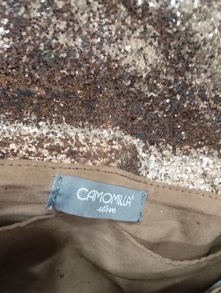 Borsa Camomilla Glitter Oro