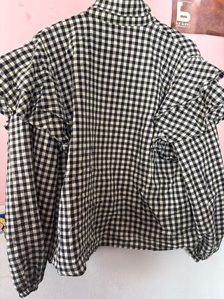 Camisa Mango cuadros rojos