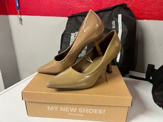 Zapatos de tacón Marypaz beige talla 39