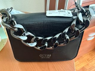 Bolso Guess Negro Cadena Nuevo